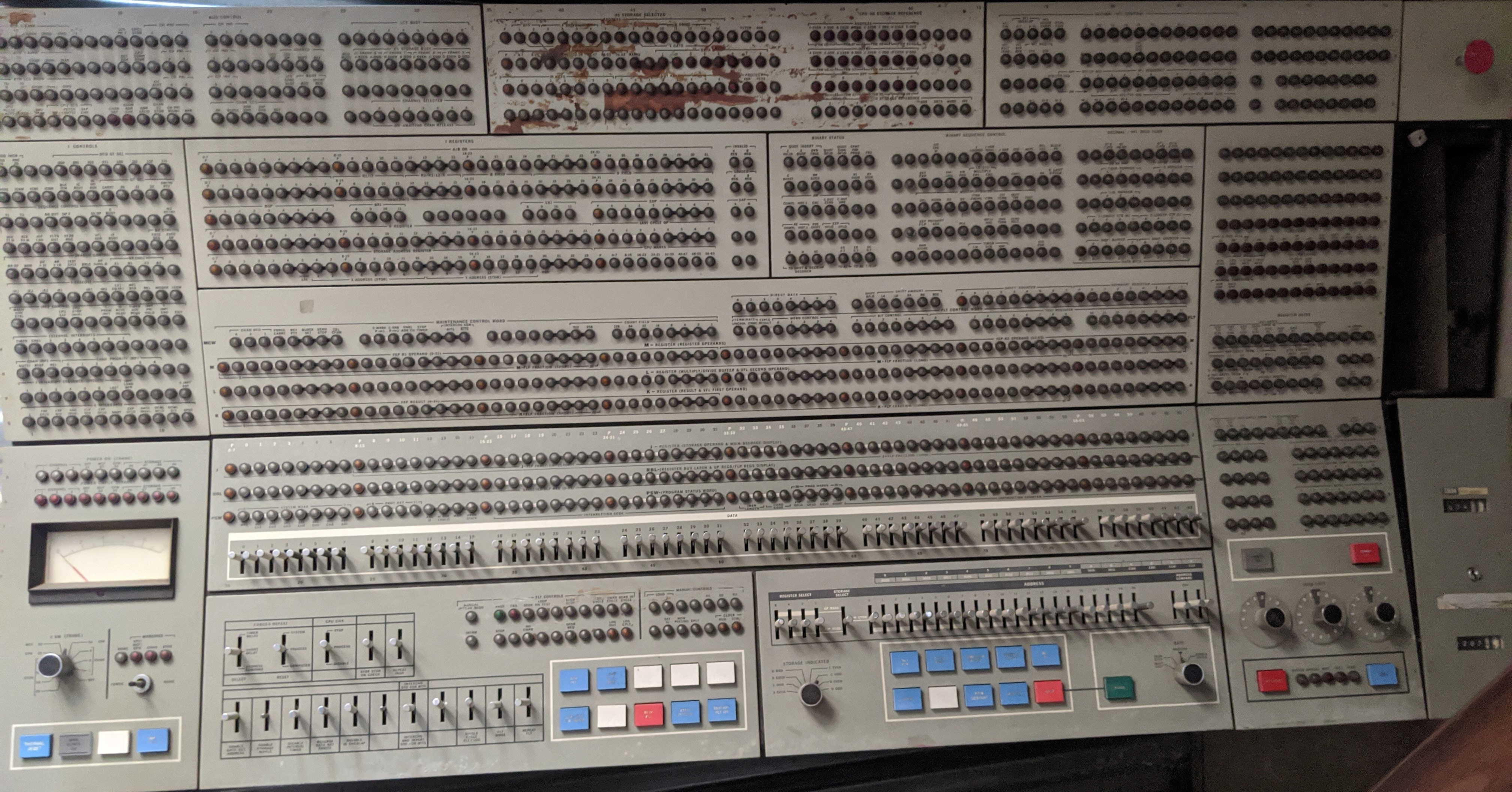 IBM 360/75 Console photo